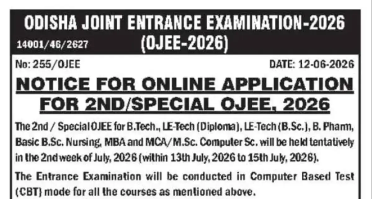 Special OJEE 2026